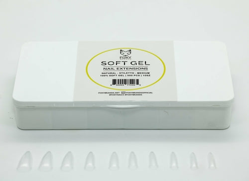 Foxy Soft Gel Nails – Stiletto Medium